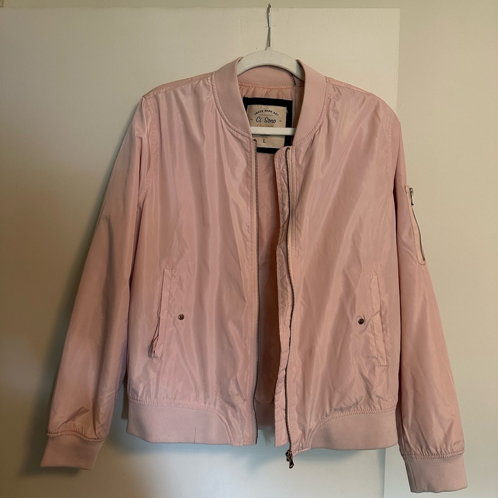 Pink Bomber Jacket